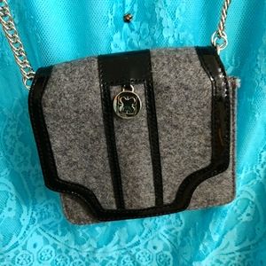 Liz Claiborne Clover Leaf Grey Mini Bag